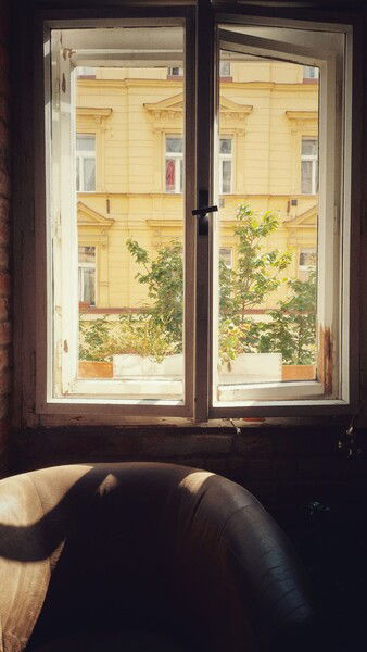 Twilight and windows. 