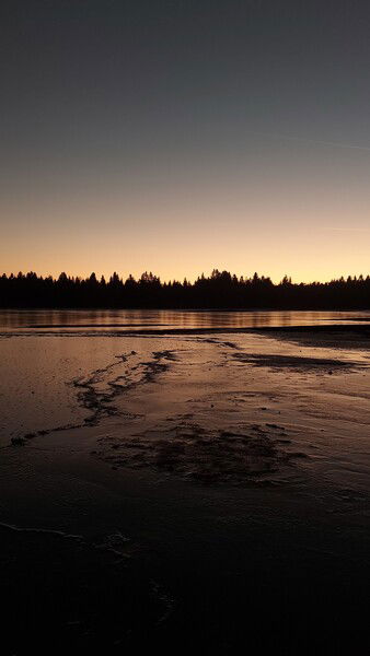 Lakes at sunset.