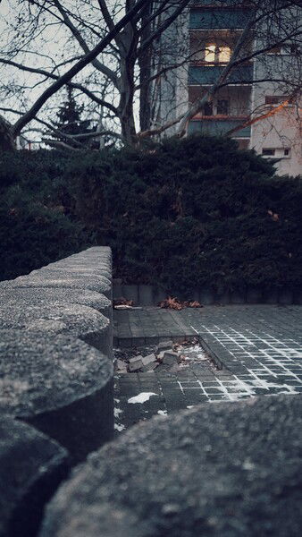 Concrete and parts of cities.